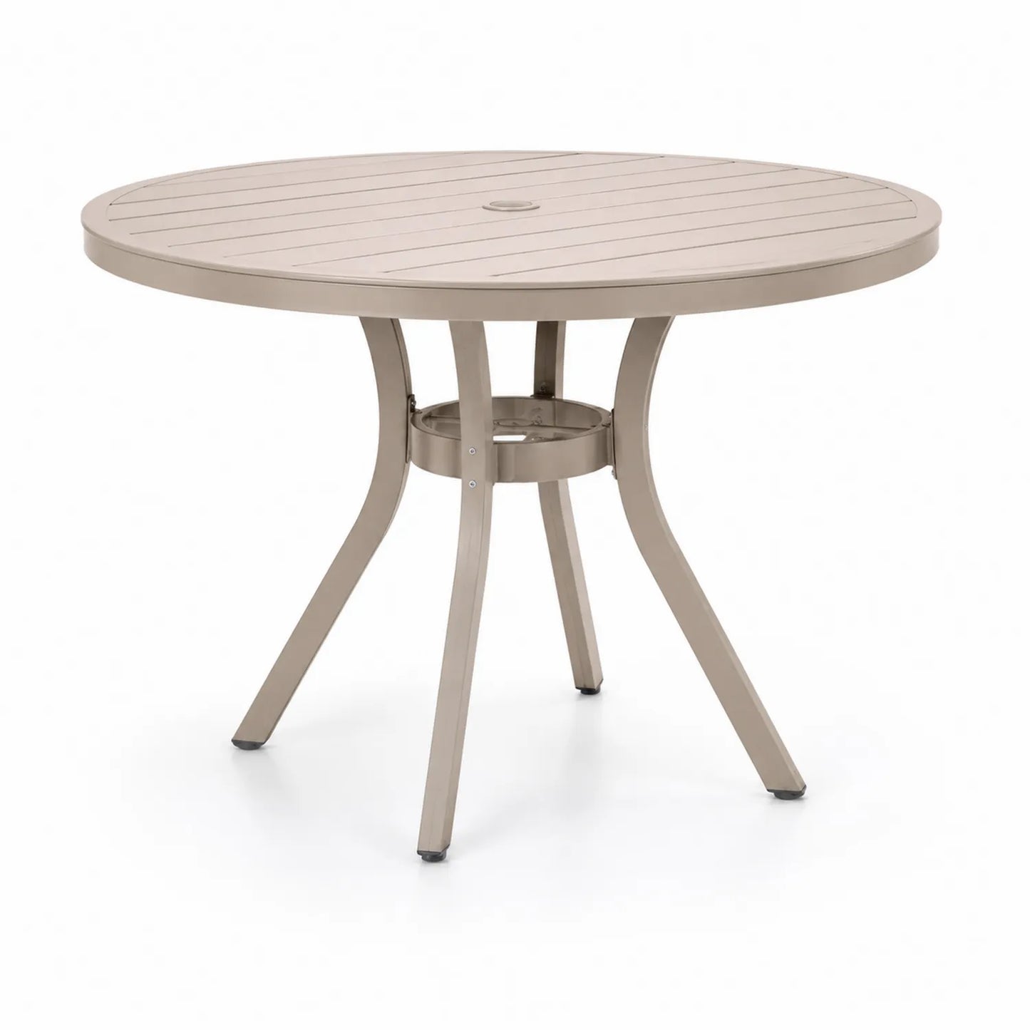 Mesa redonda de metal para exterior de 120 cm