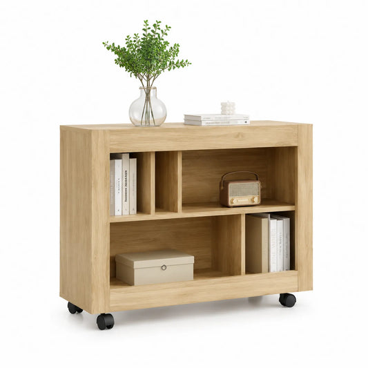 Aparador de Madera MDF con Ruedas 80x30x70cm