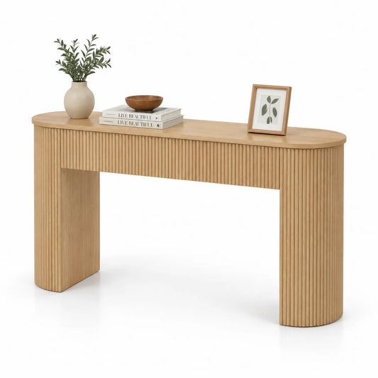 Mesa consola de madera de roble 120 cm